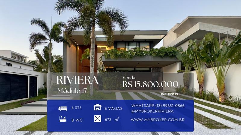 Vídeo: Casa de 6 suítes | Riviera Módulo 17