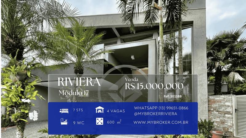 Vídeo: Casa de 6 suítes | Riviera Módulo 17