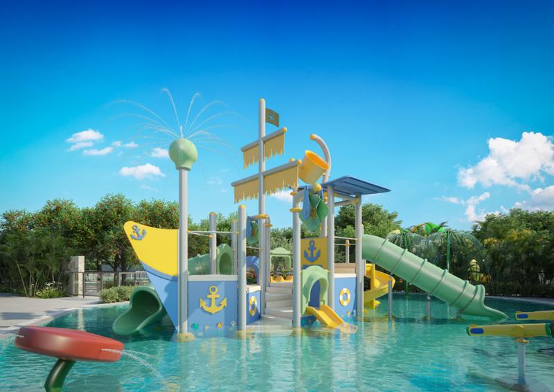 Parque aquático infantil do Edifício Oceana