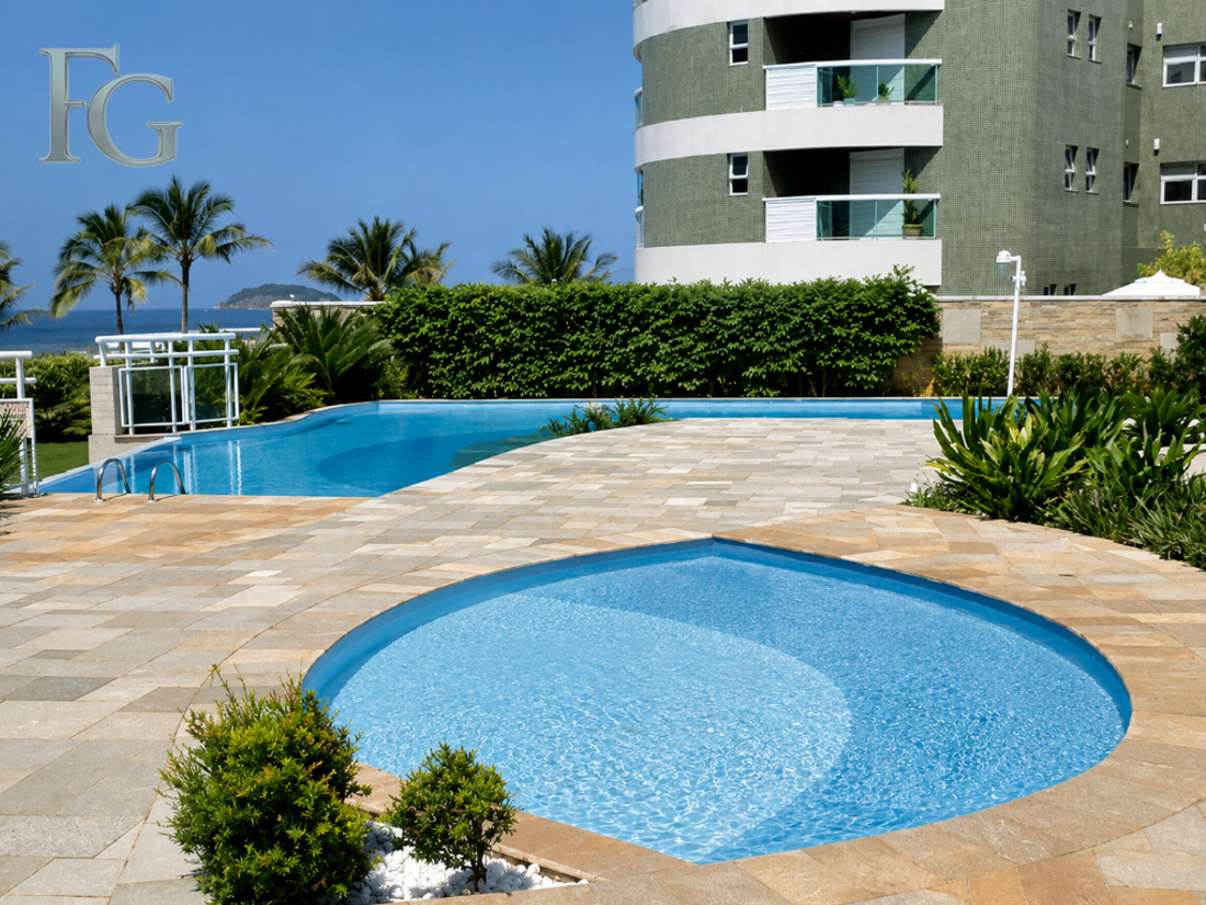 Área de lazer do Edifício Costa Paradiso, Módulo 02, Riviera de São Lourenço — foto 1