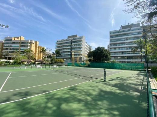 Quadra de tênis do clube compartilhado do Módulo 02, outro ângulo, Riviera de São Lourenço